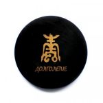  Shungite round plate with a magnet "Longevity", fig. - Shungite.com 
